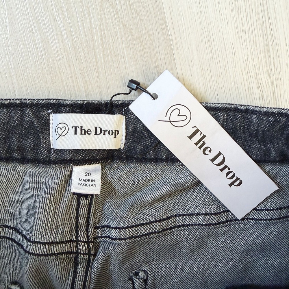The Drop Size 30 Black Wide Leg Jeans High Rise (NEW) - Picture 5 of 5